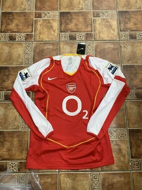 Nike Arsenal 2004/05 Long Sleeve Retro Jersey Size M